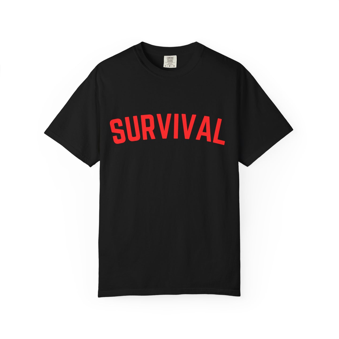 Survival Graphic T-Shirt — Bold Retro Lettering Tee