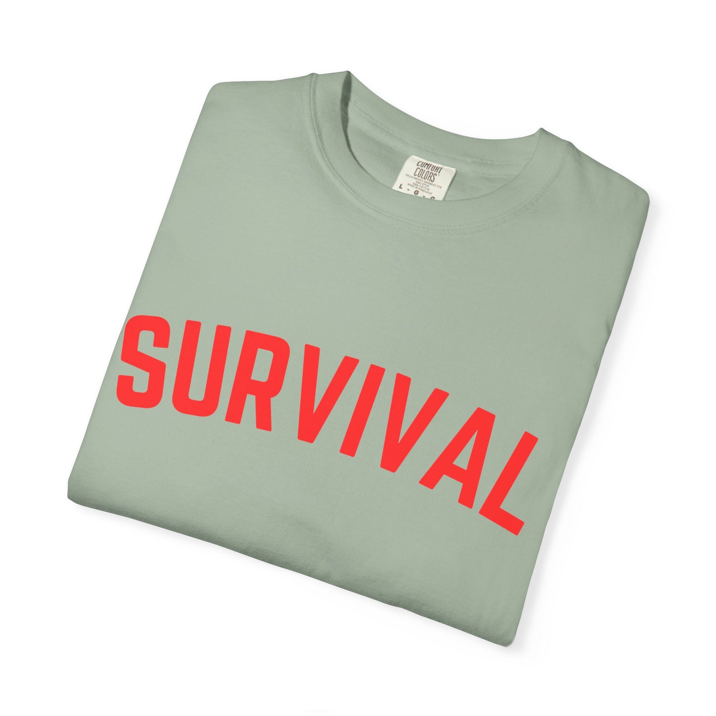 Survival Graphic T-Shirt — Bold Retro Lettering Tee