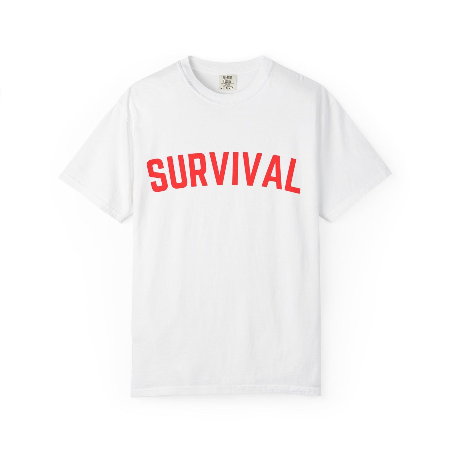 Survival Graphic T-Shirt — Bold Retro Lettering Tee