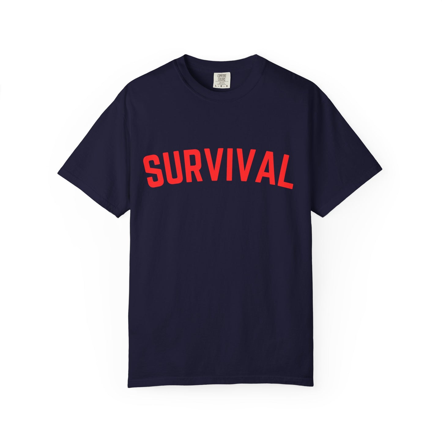 Survival Graphic T-Shirt — Bold Retro Lettering Tee
