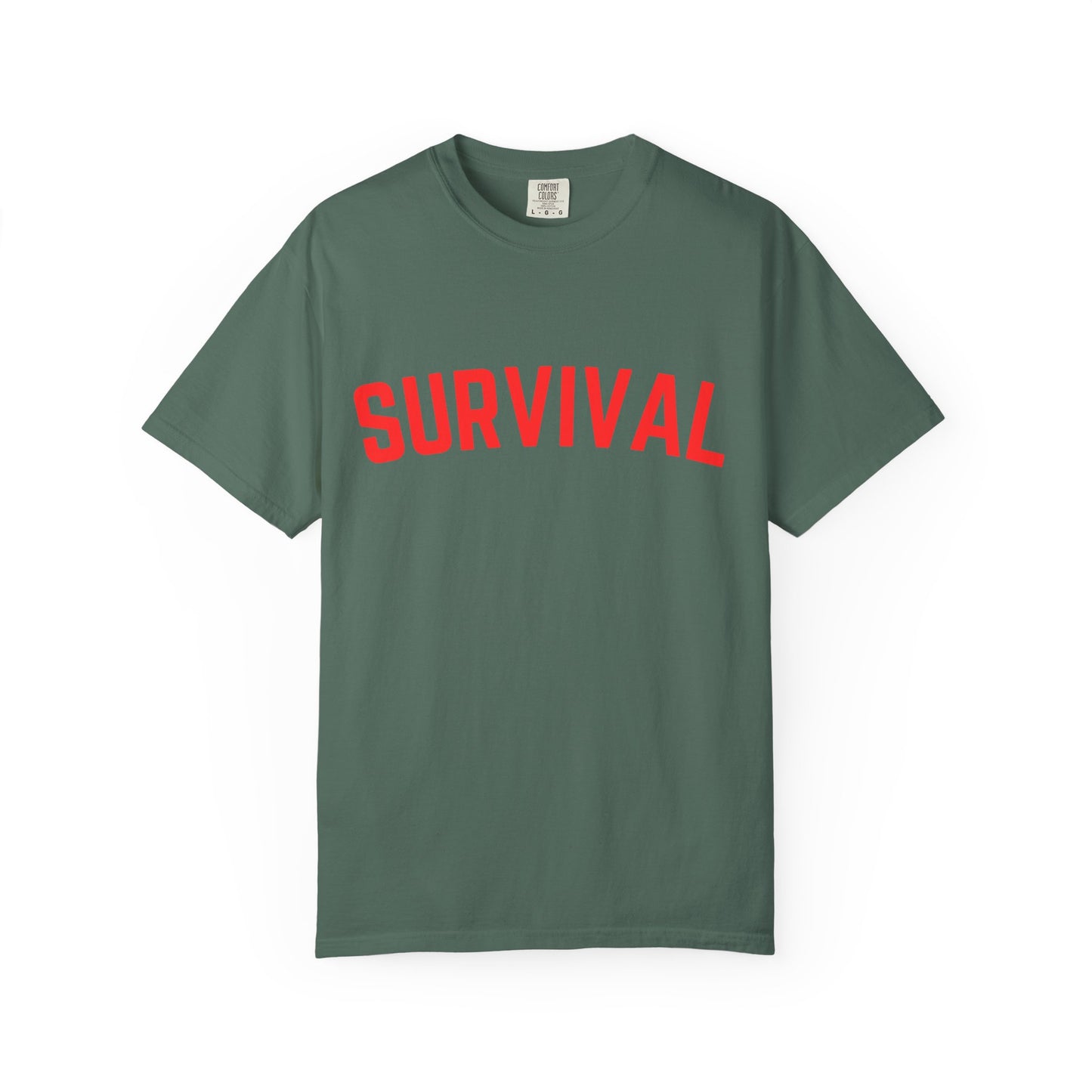 Survival Graphic T-Shirt — Bold Retro Lettering Tee