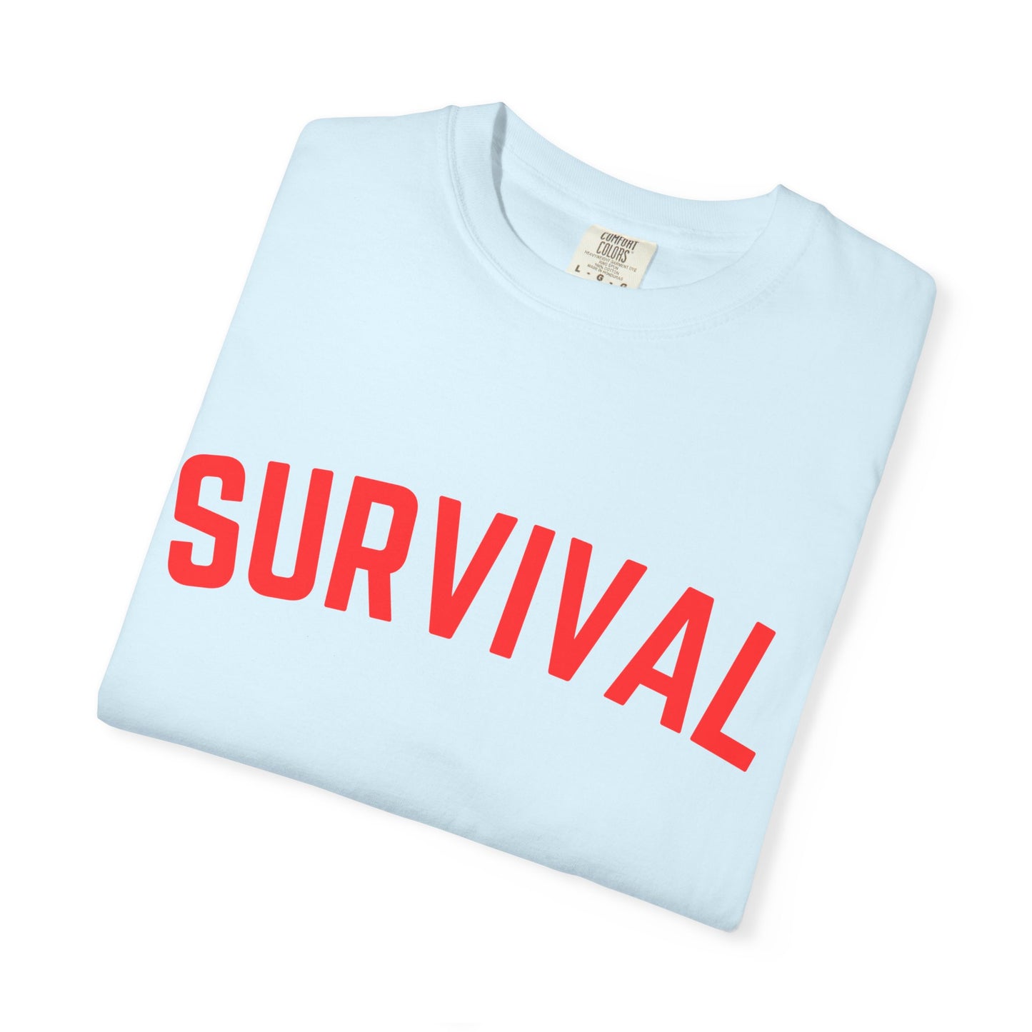 Survival Graphic T-Shirt — Bold Retro Lettering Tee