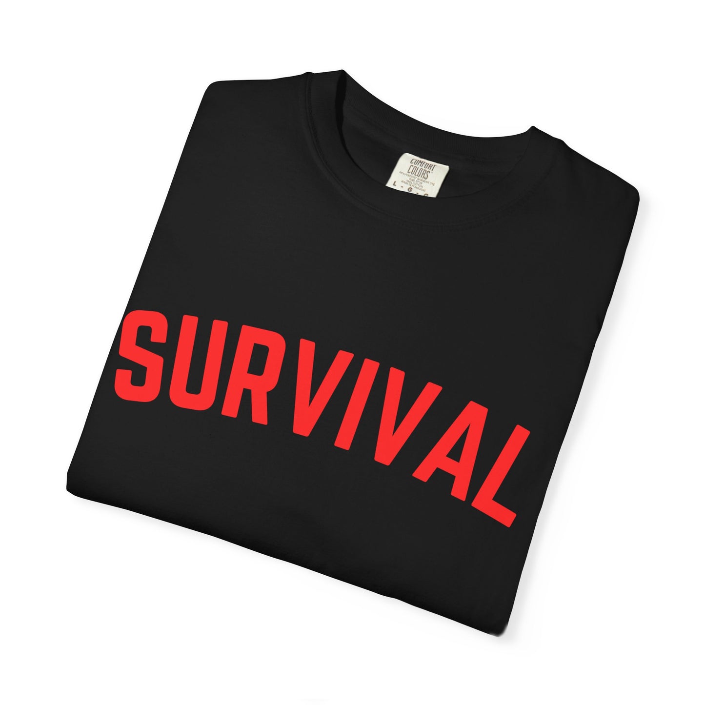 Survival Graphic T-Shirt — Bold Retro Lettering Tee