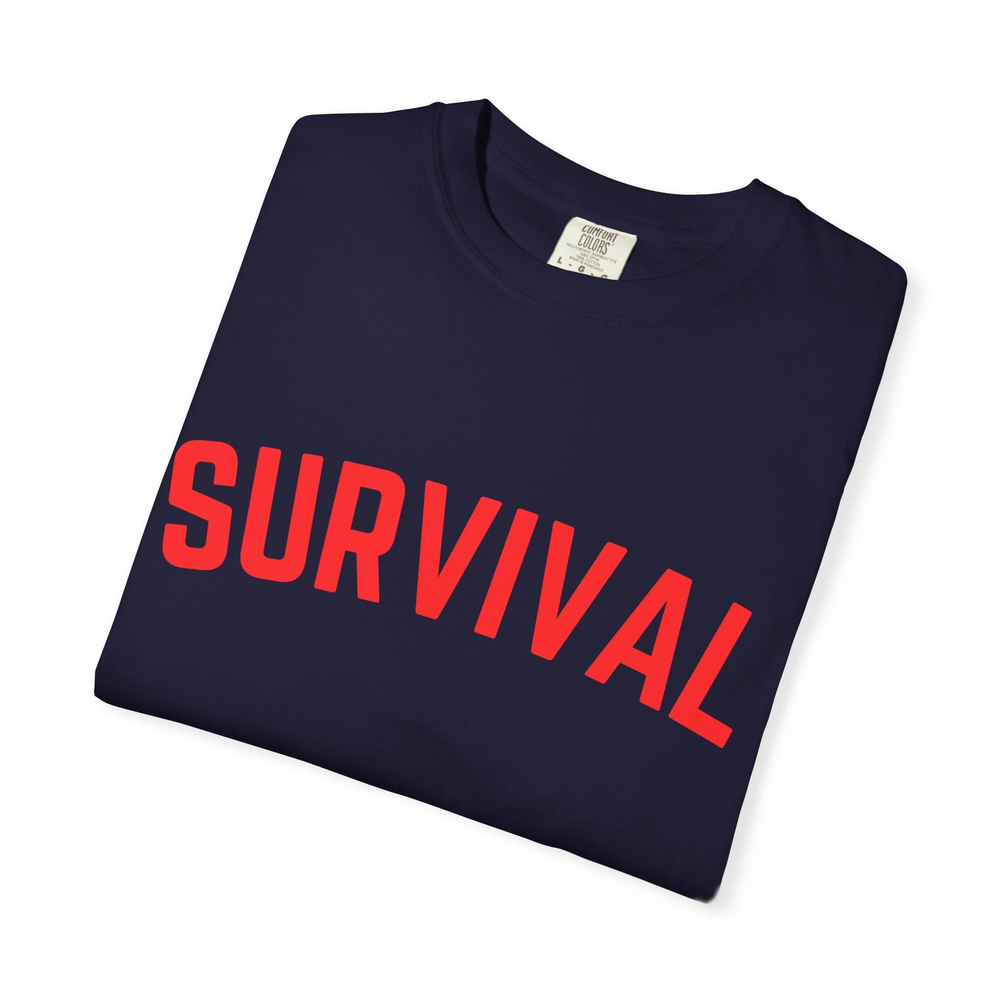 Survival Graphic T-Shirt — Bold Retro Lettering Tee