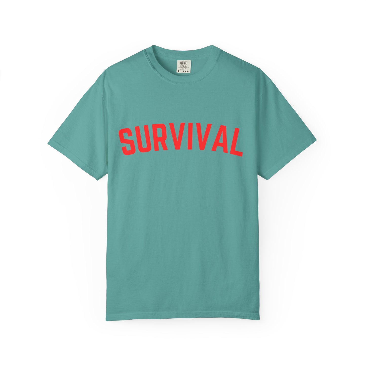 Survival Graphic T-Shirt — Bold Retro Lettering Tee