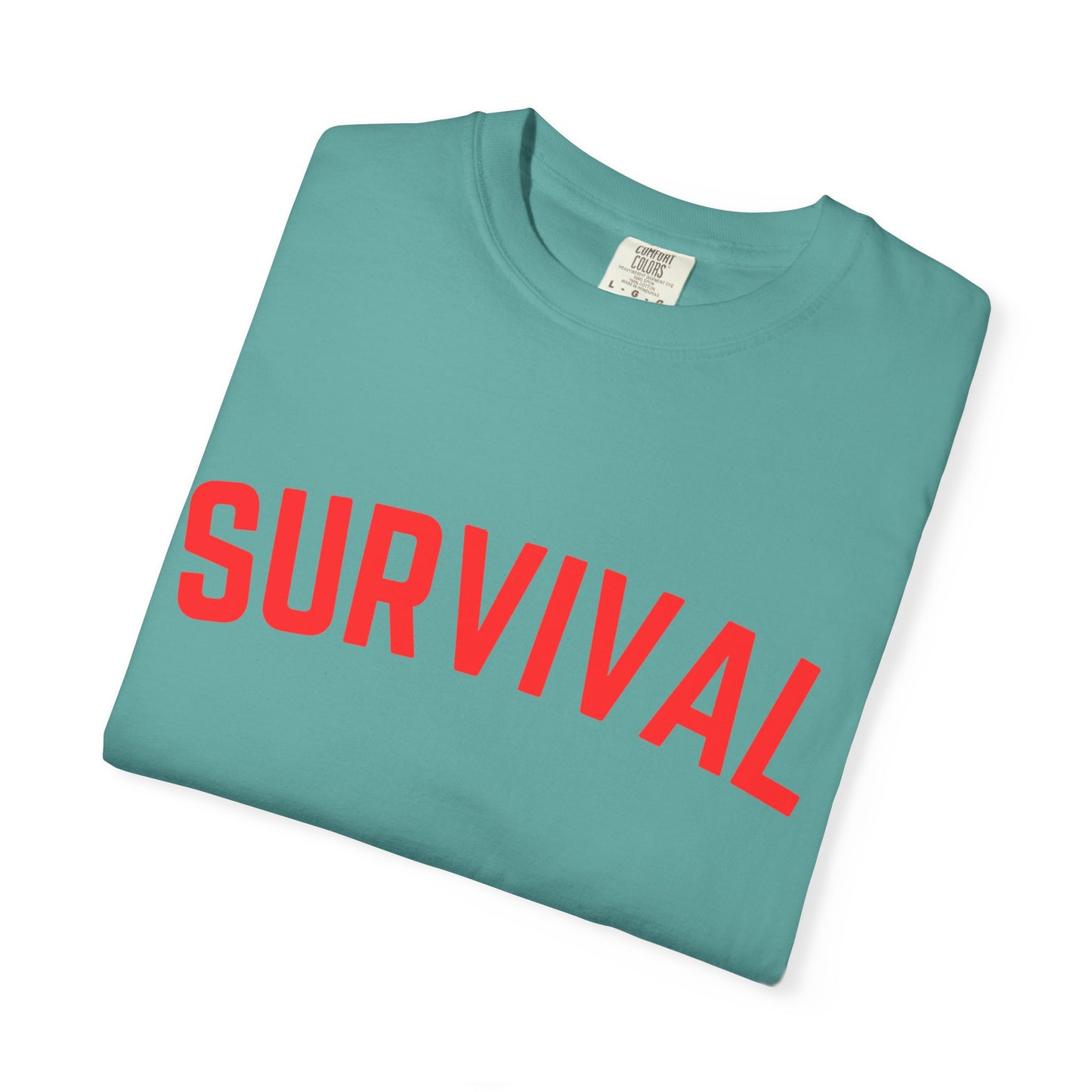 Survival Graphic T-Shirt — Bold Retro Lettering Tee
