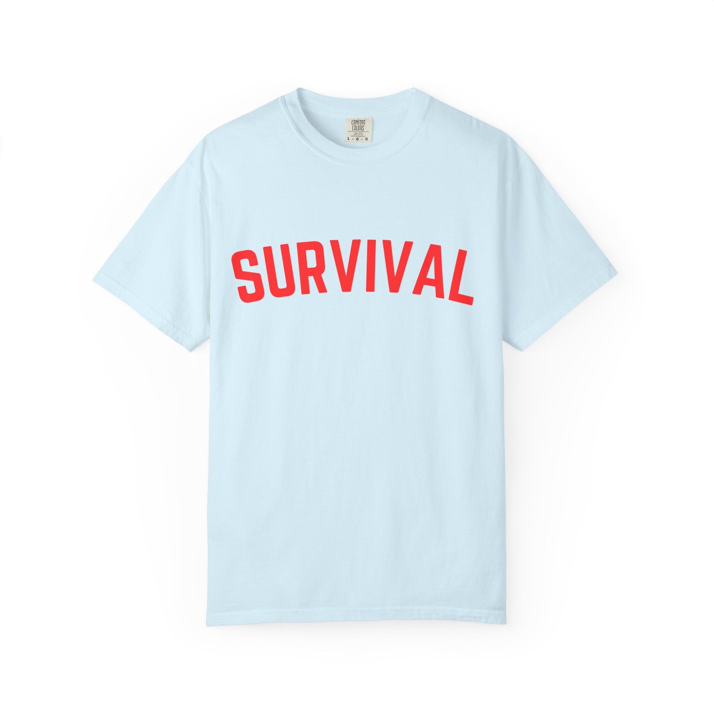 Survival Graphic T-Shirt — Bold Retro Lettering Tee