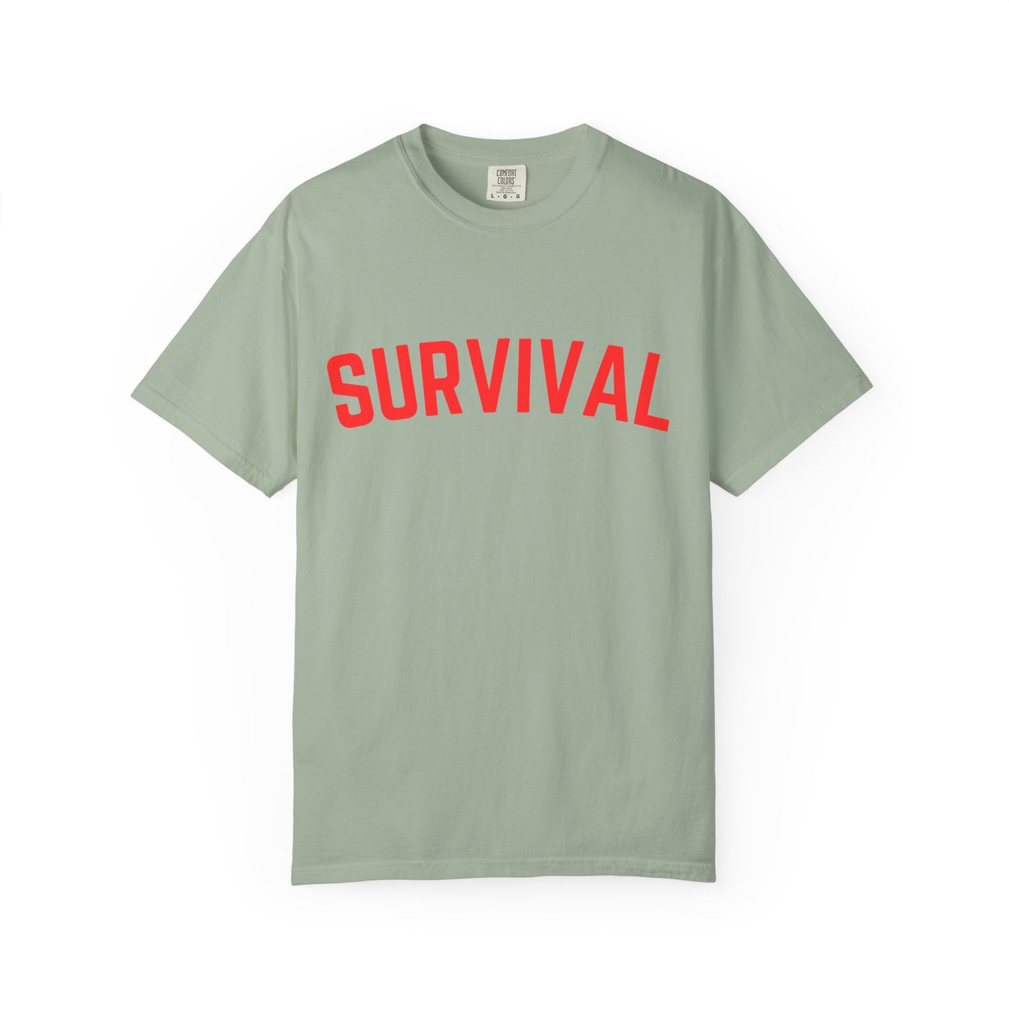 Survival Graphic T-Shirt — Bold Retro Lettering Tee