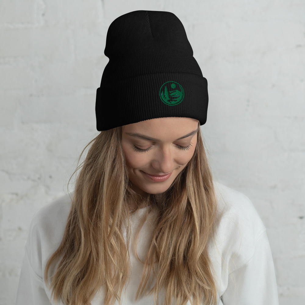 Green Mountain Cuffed Beanie