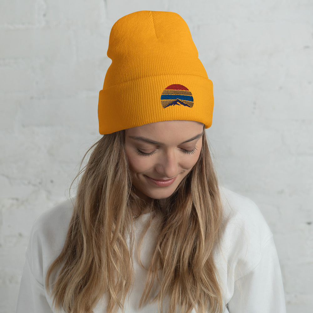 Mountain Color Cuffed Beanie