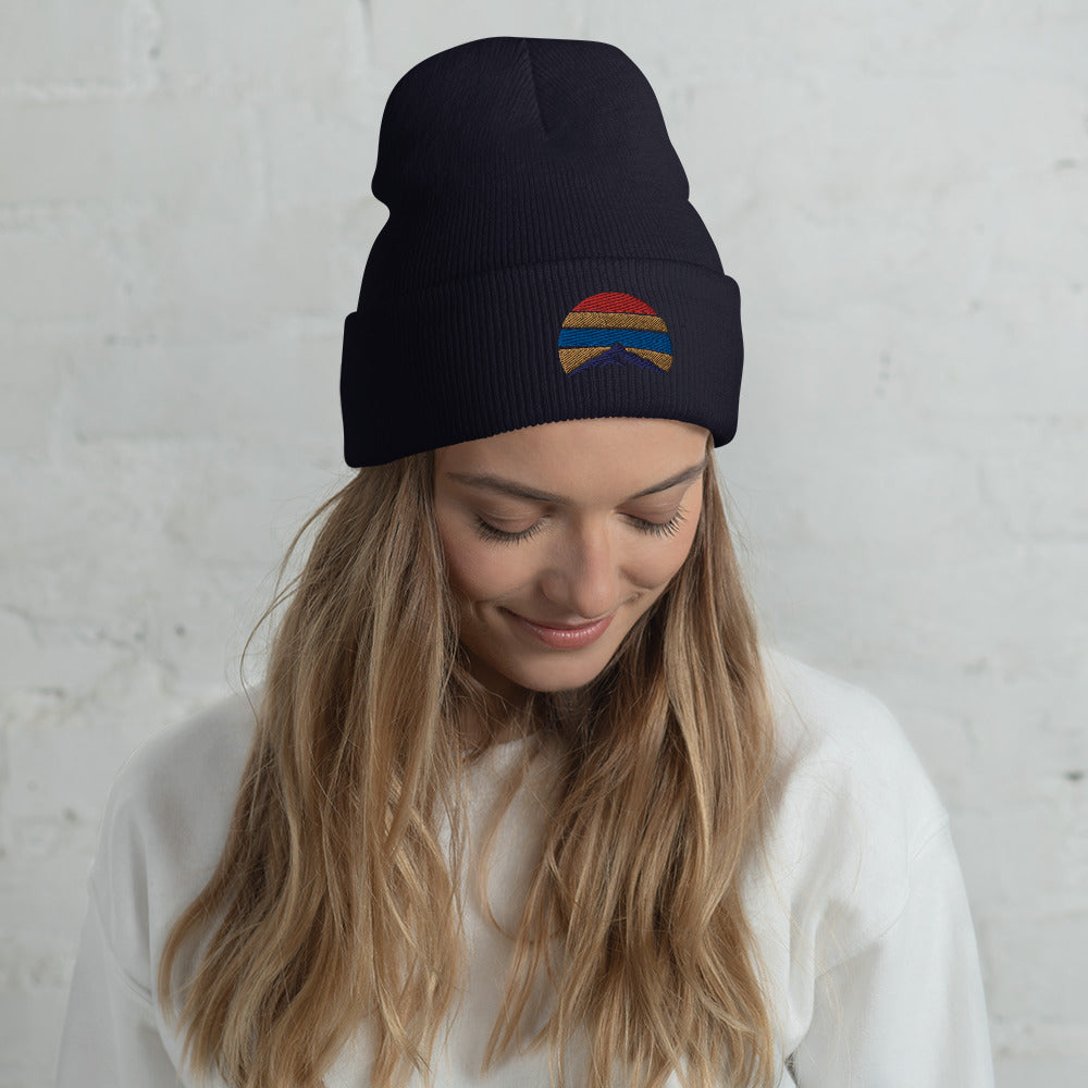 Mountain Color Cuffed Beanie