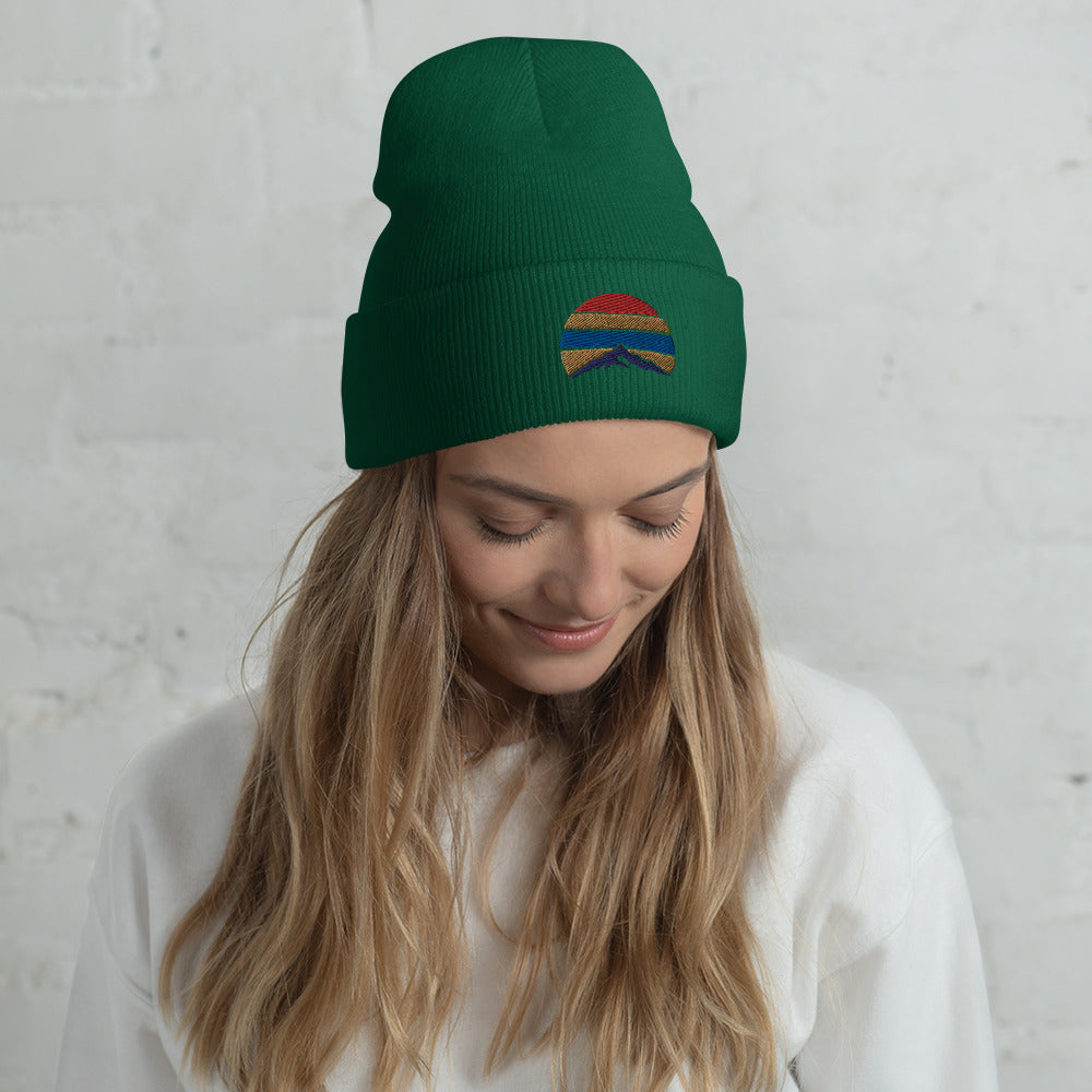 Mountain Color Cuffed Beanie