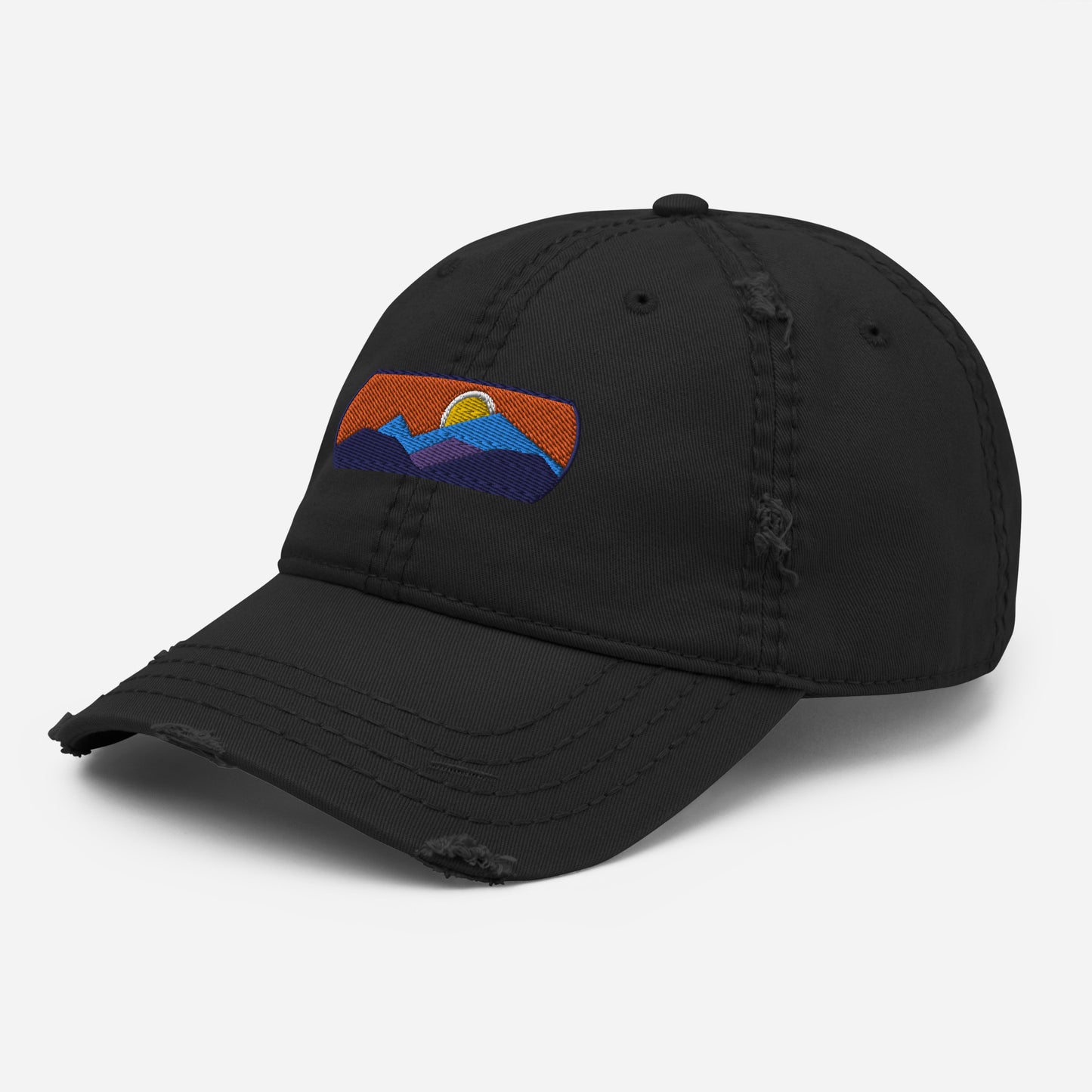 Mountainscape Distressed Dad Hat