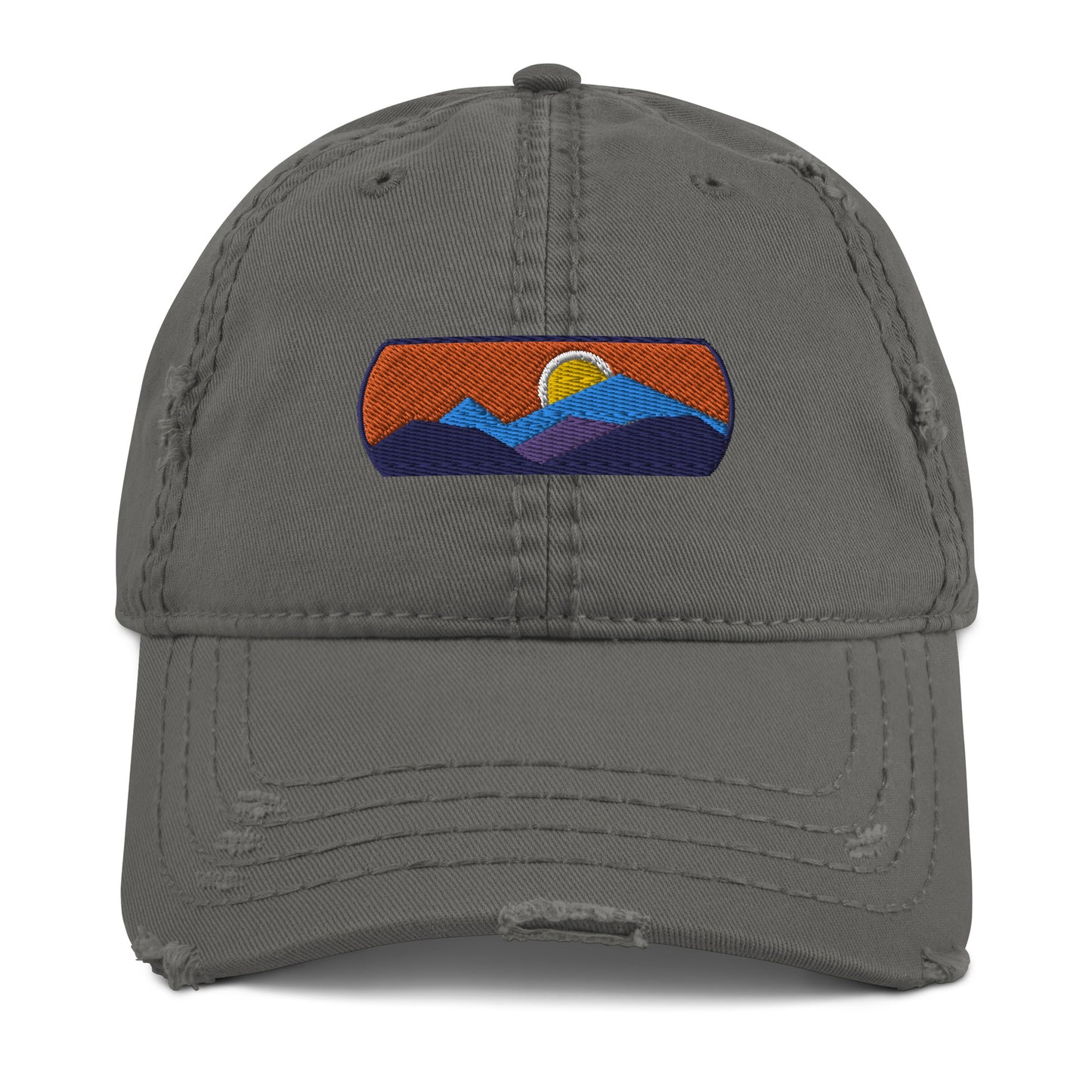 Mountainscape Distressed Dad Hat