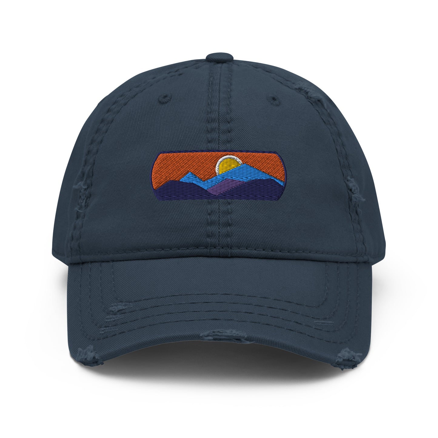 Mountainscape Distressed Dad Hat