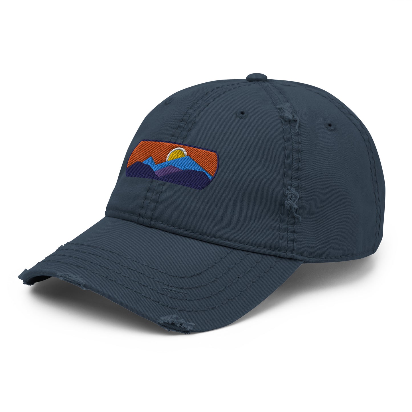 Mountainscape Distressed Dad Hat