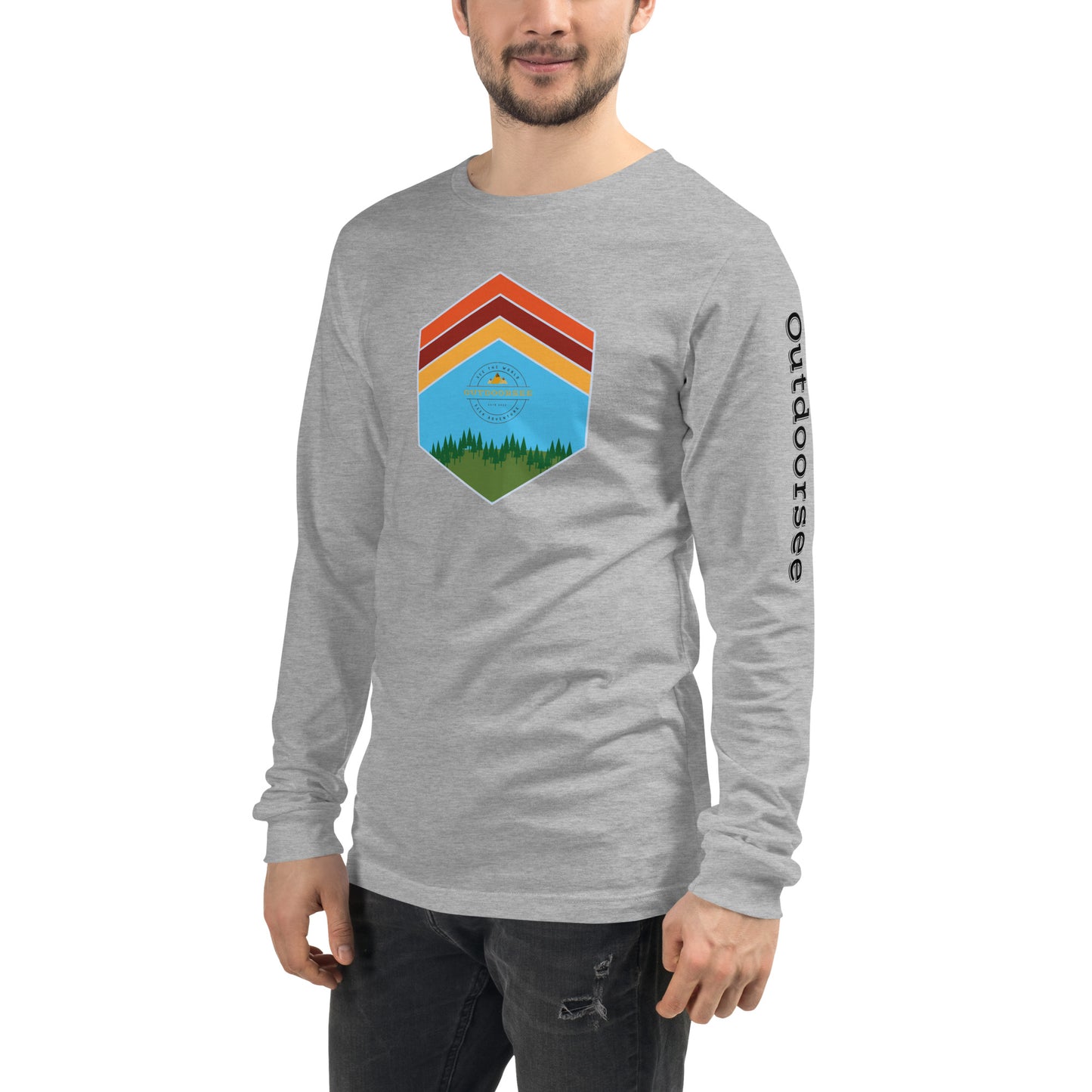 Outdoor Chevron Long Sleeve Tee