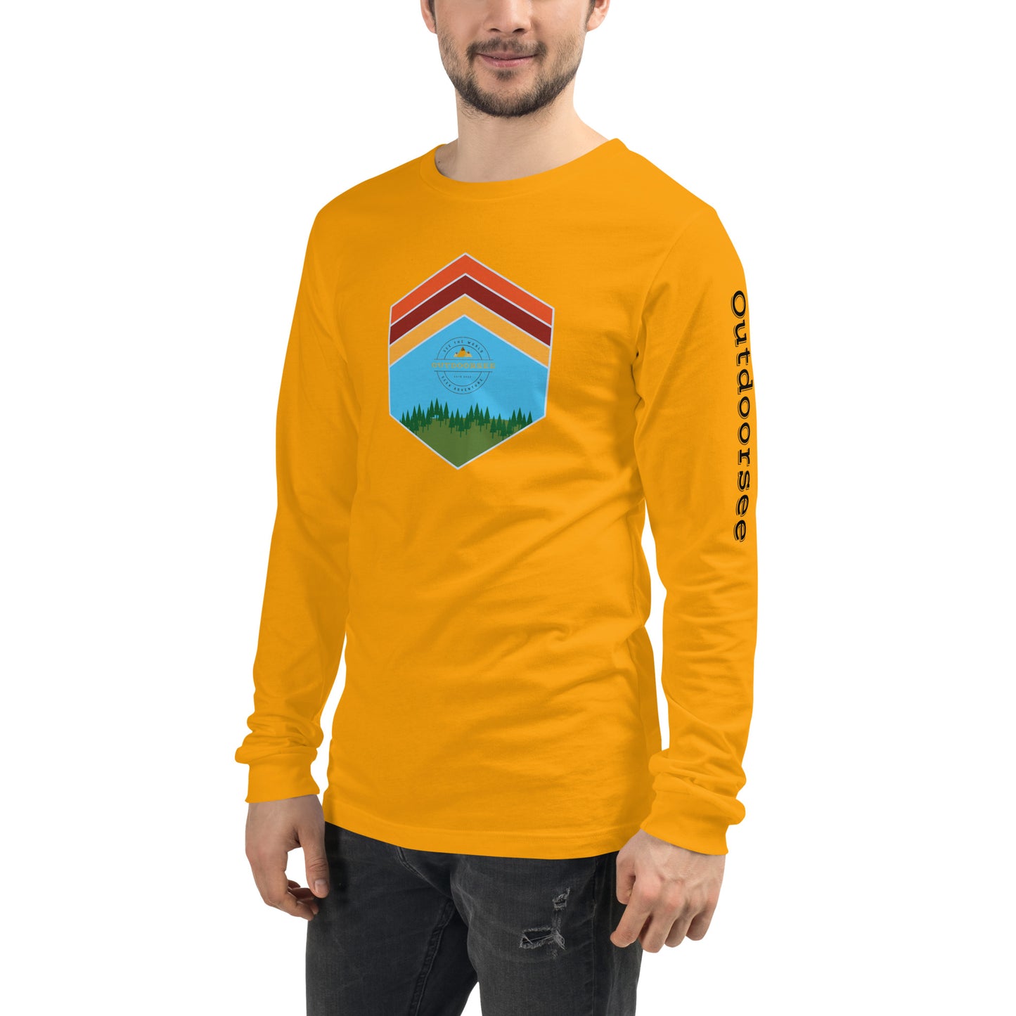 Outdoor Chevron Long Sleeve Tee