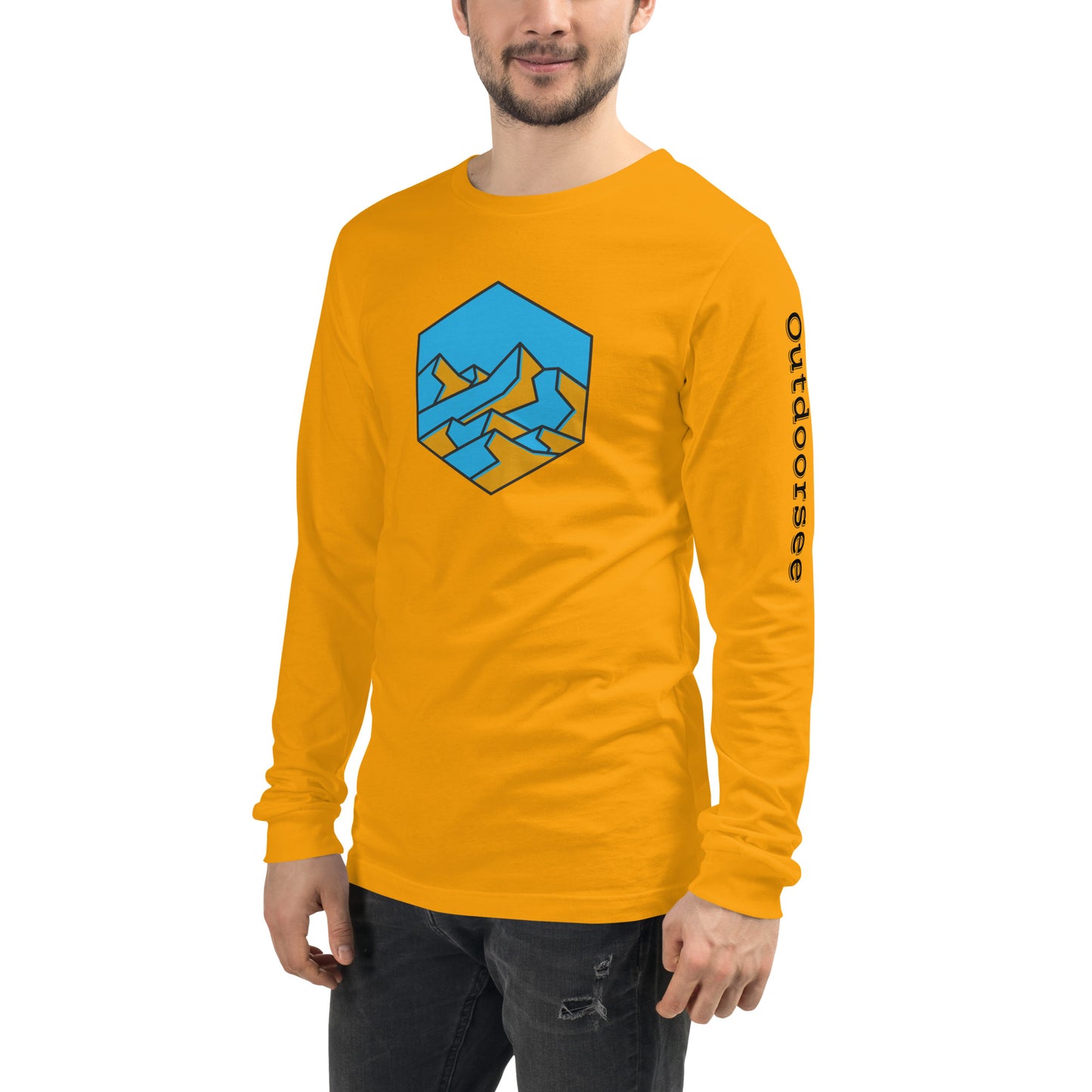 Mountain Hex Line Long Sleeve Tee