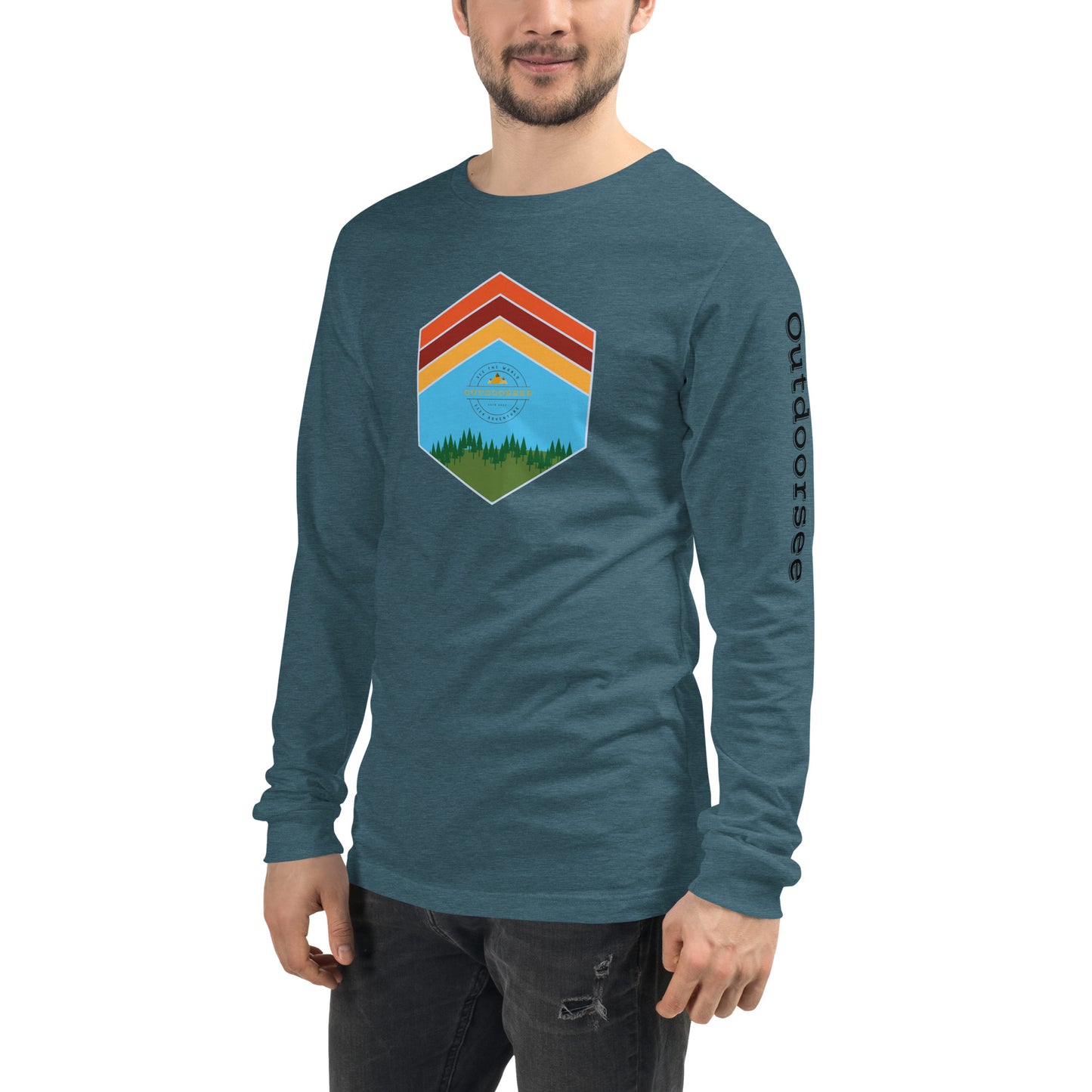 Outdoor Chevron Long Sleeve Tee