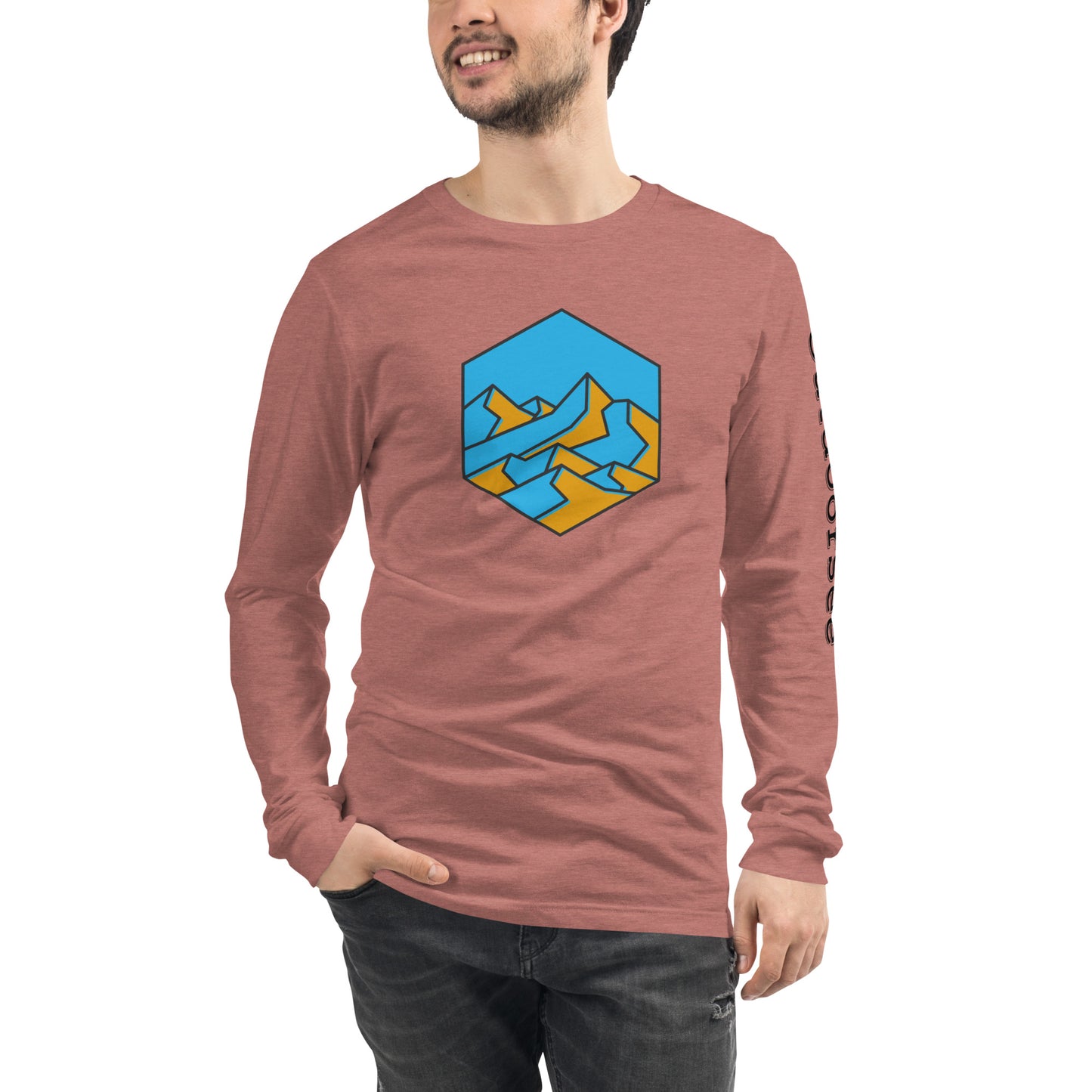 Mountain Hex Line Long Sleeve Tee