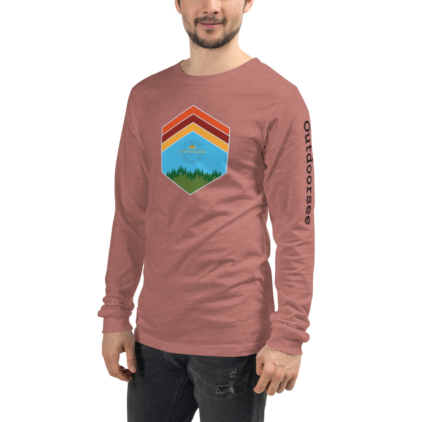 Outdoor Chevron Long Sleeve Tee