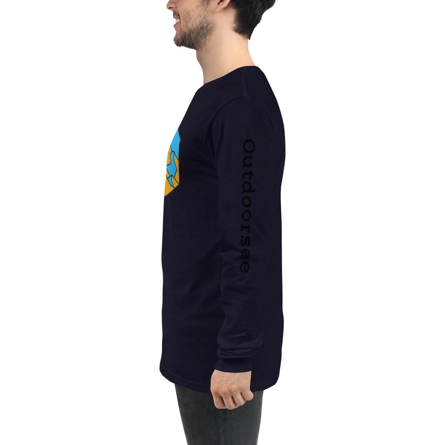 Mountain Hex Line Long Sleeve Tee