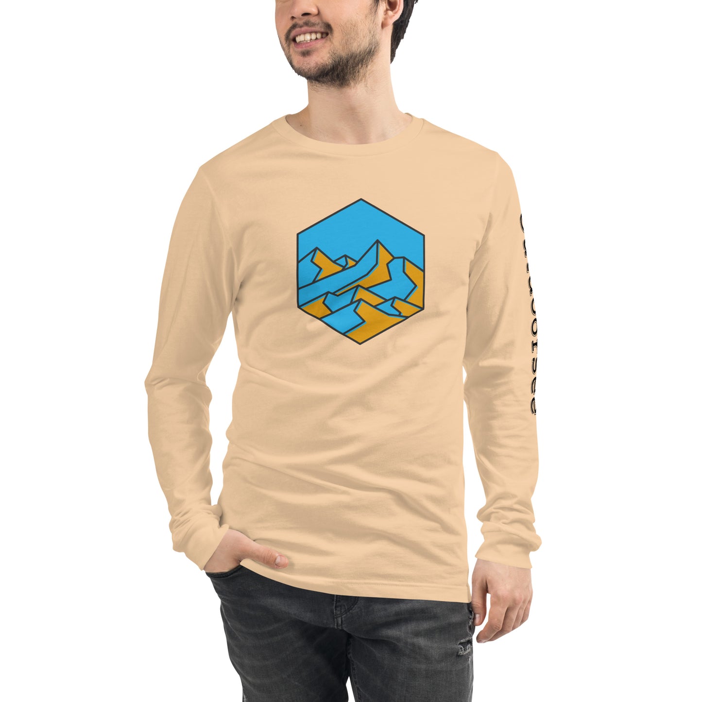 Mountain Hex Line Long Sleeve Tee