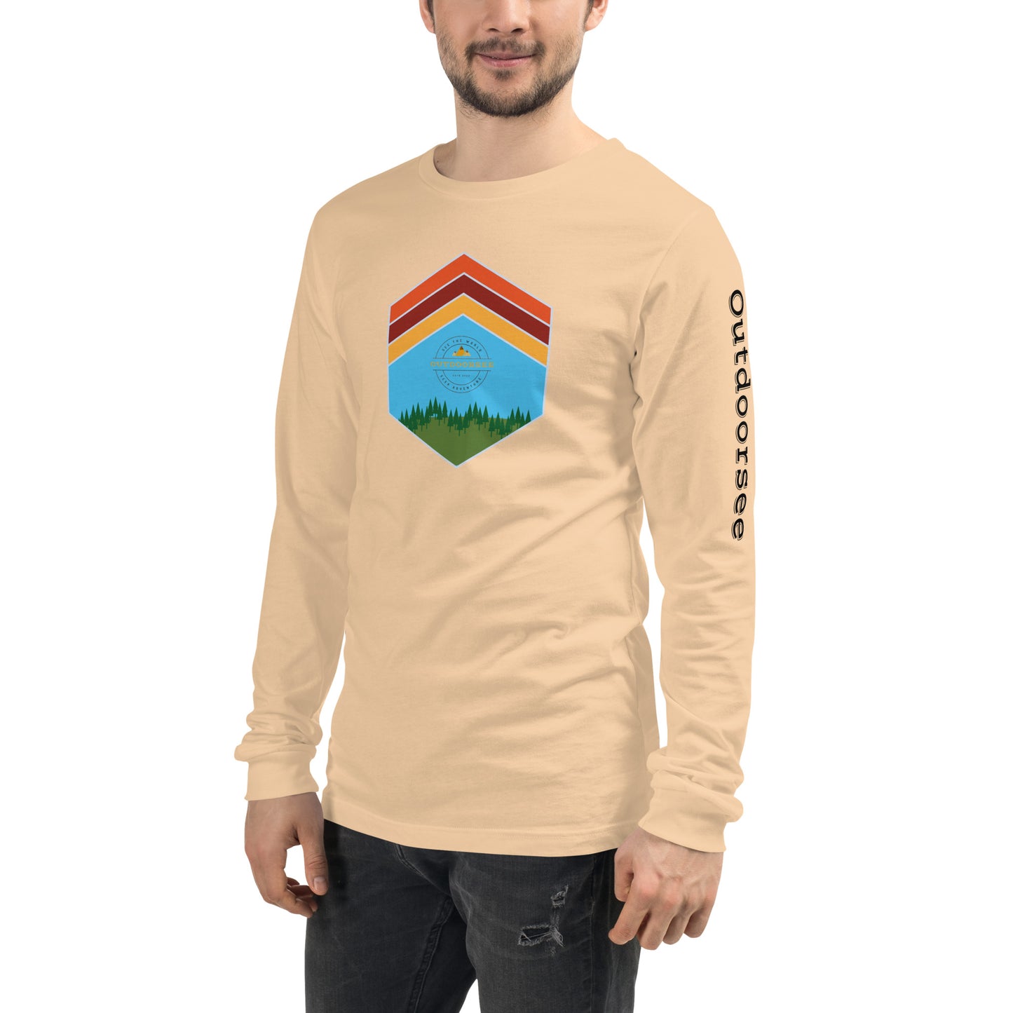 Outdoor Chevron Long Sleeve Tee