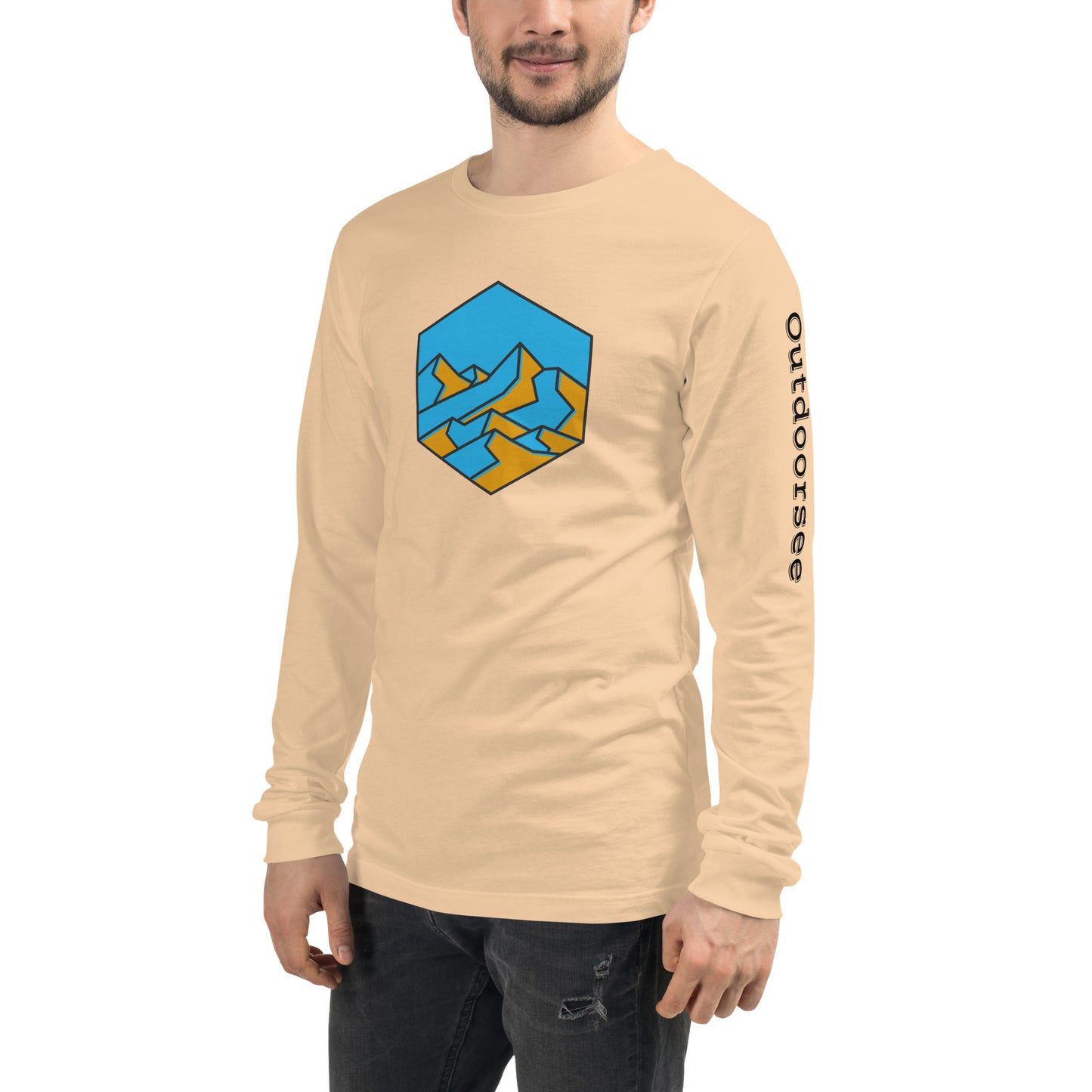 Mountain Hex Line Long Sleeve Tee