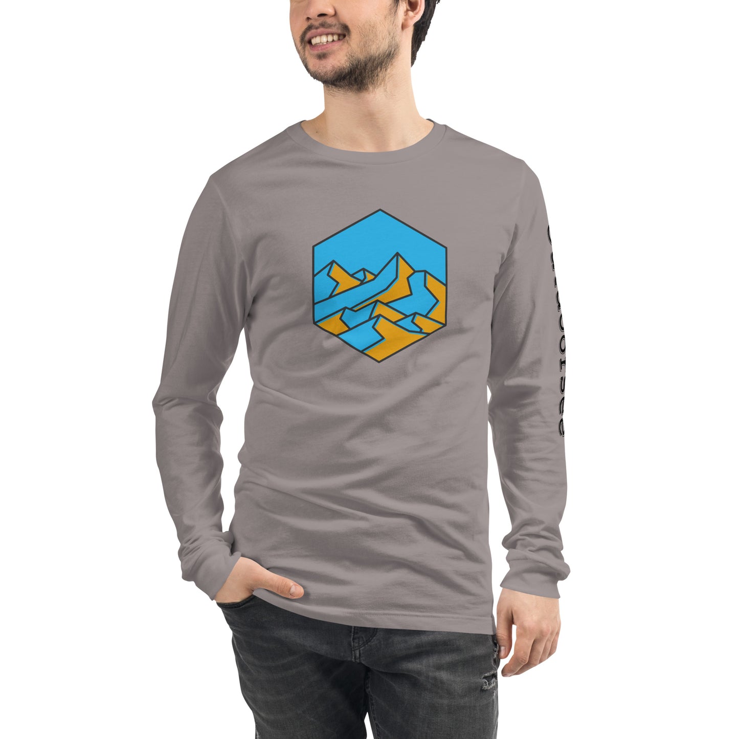 Mountain Hex Line Long Sleeve Tee