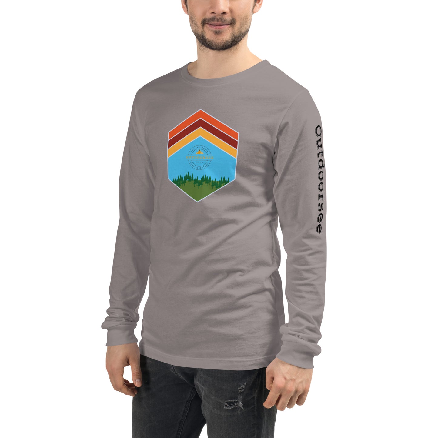 Outdoor Chevron Long Sleeve Tee