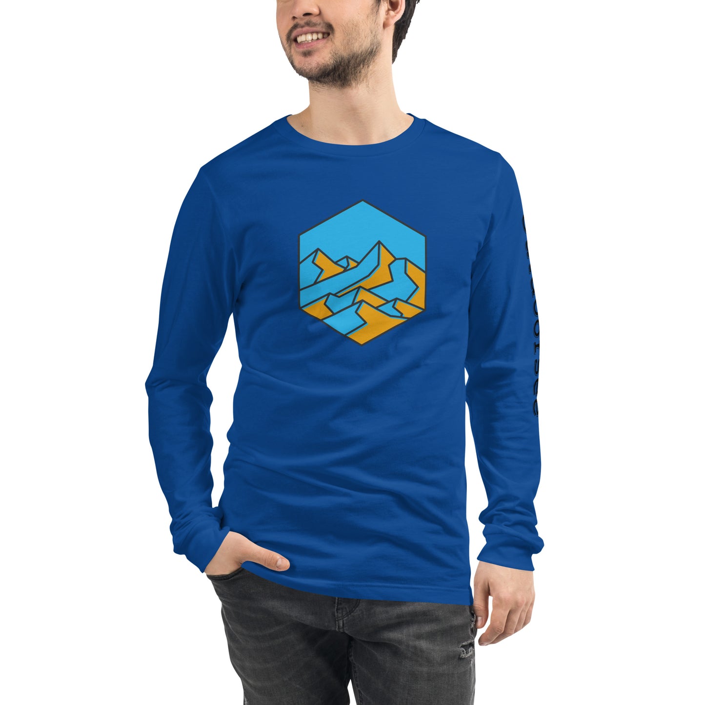 Mountain Hex Line Long Sleeve Tee