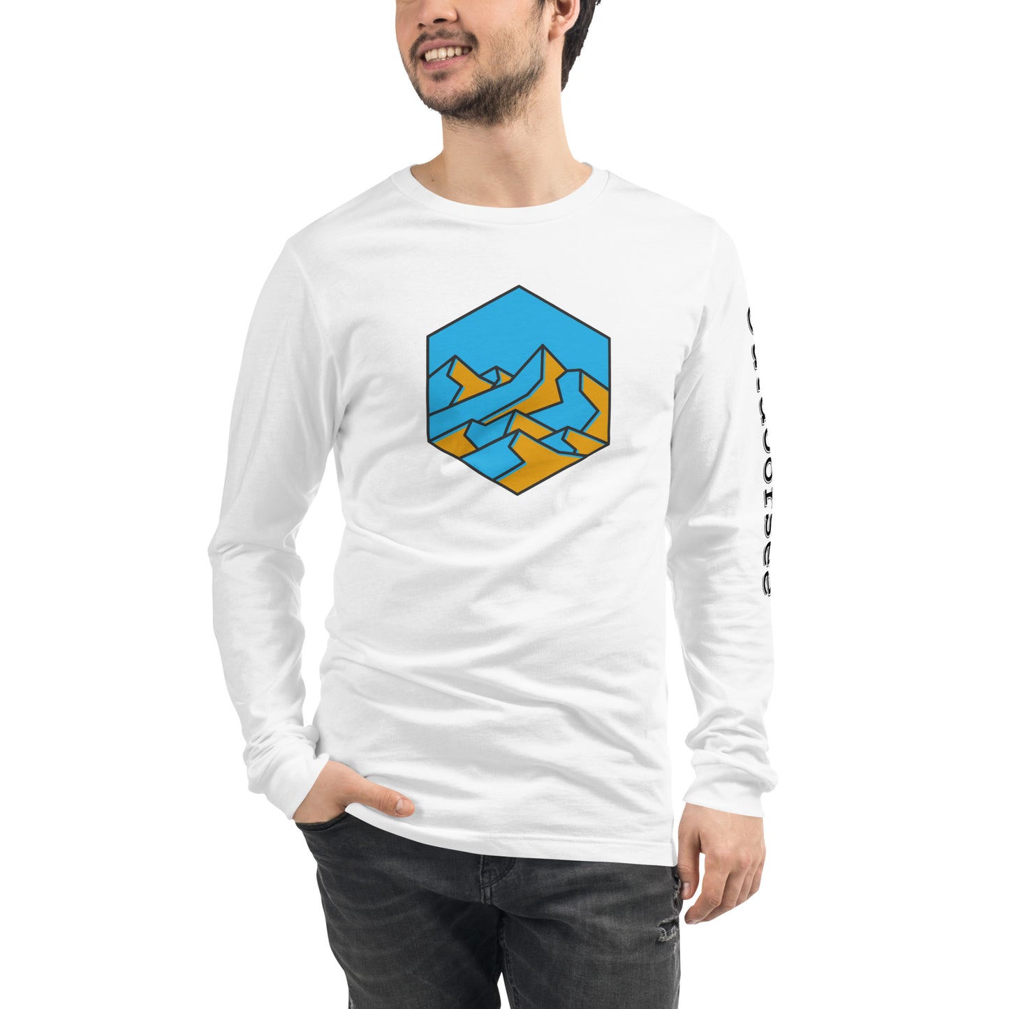 Mountain Hex Line Long Sleeve Tee