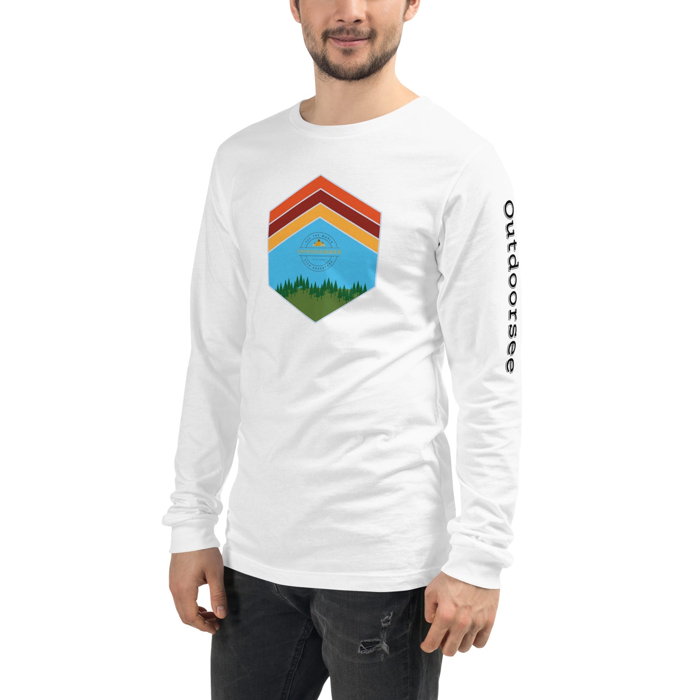 Outdoor Chevron Long Sleeve Tee